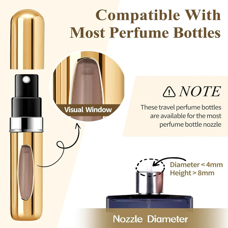Premium Refillable Travel Atomizer (5ml)